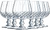 Cristal d'Arques Paris Longchamp - Cognac Glasses 320 ml - Pack of 6 - Made of Kwarx - Reinforced Packaging - Shine Transparency and High Resistance Transparent