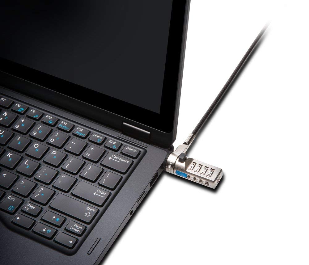 Kensington K67929WW - Cable antirrobo (Negro, Plata, Cerradura con combinación, Portátil, Acero al carbón, 1 botones, 1 pieza(s))