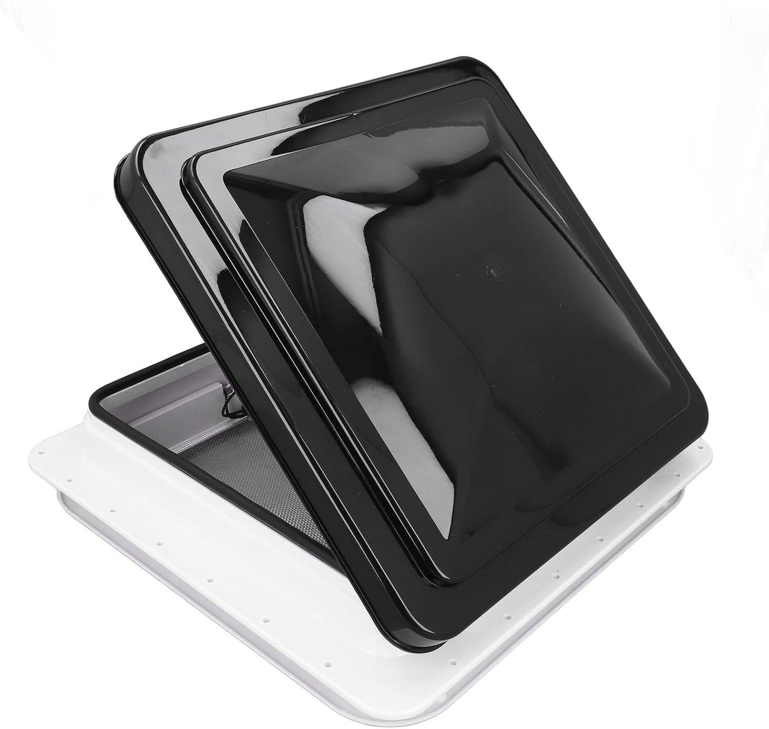 RV Roof Vent Fan 12V, Reversible Design, Durable Weatherproof Trailer Vent Fan for Bathroom and Motorhome Applications