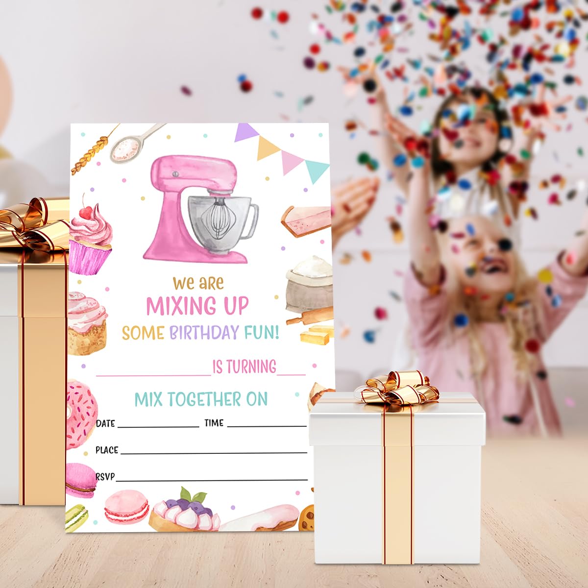 20 Back-Einladungen Mit Umschlägen – Perfekte Kochparty-Deko Für Kindergeburtstage Und Teenager-Partys