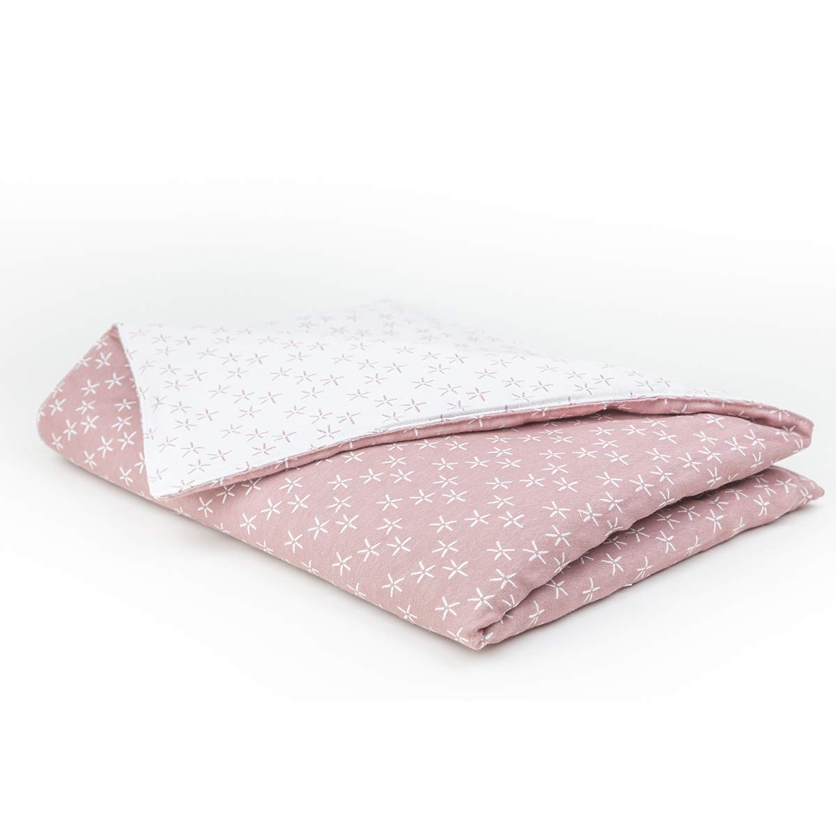 BABY - Naiara - 11913 | Manta bebe | Manta bebe reversible | Manta bebe cuna | Manta bebe coche | Manta bebe color rosa | Manta bebe tamaño 70x90 cm