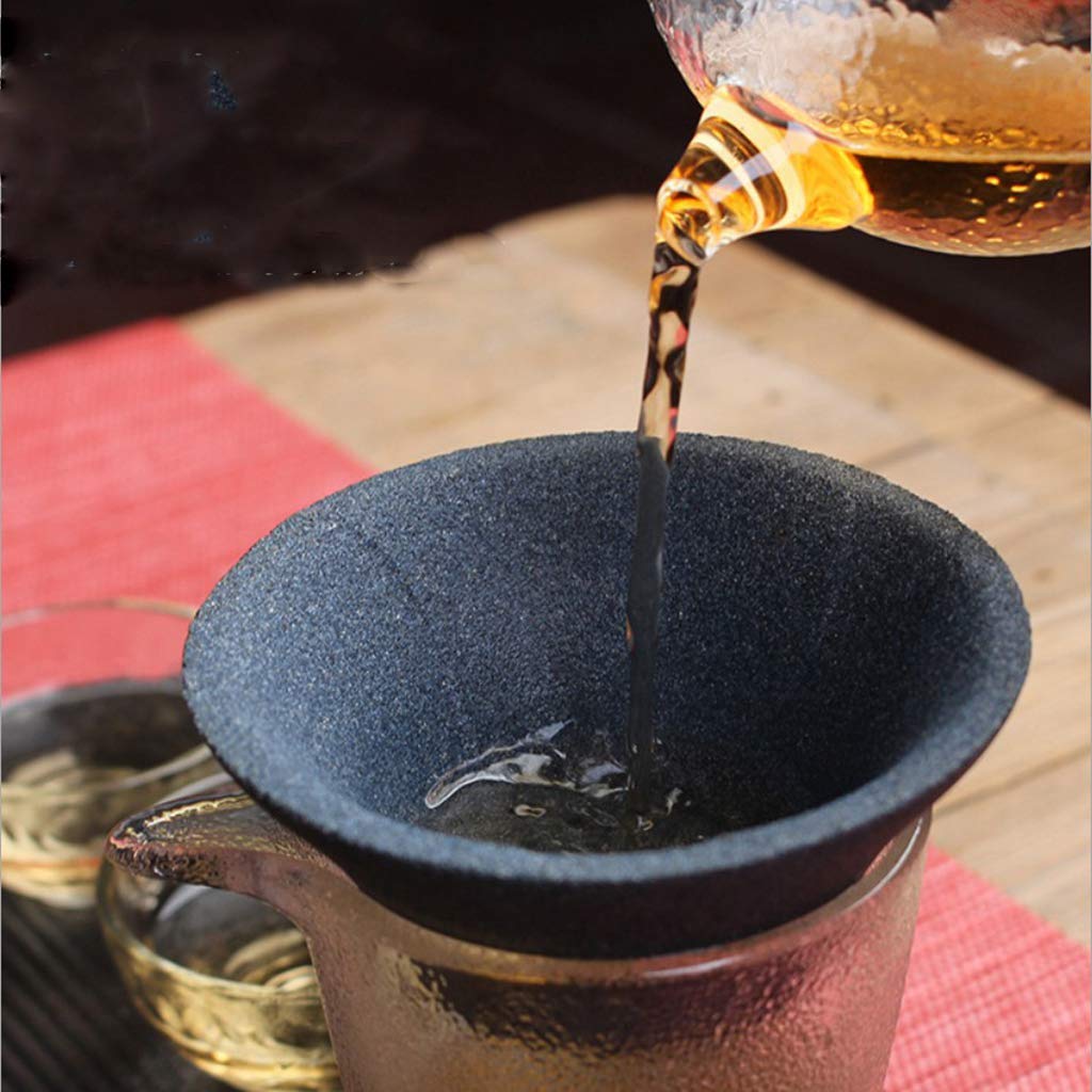 Filtre à thé en céramique réutilisable avec Soucoupe pour Tasse et théière Runde Schüssel