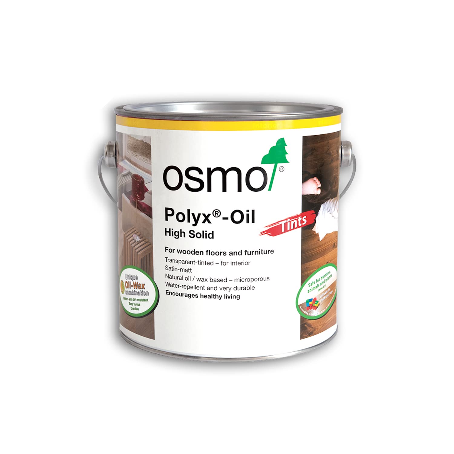 Osmo 3040 Polyx Hard Wax Oil Tints - White 2.5L 4006850813919