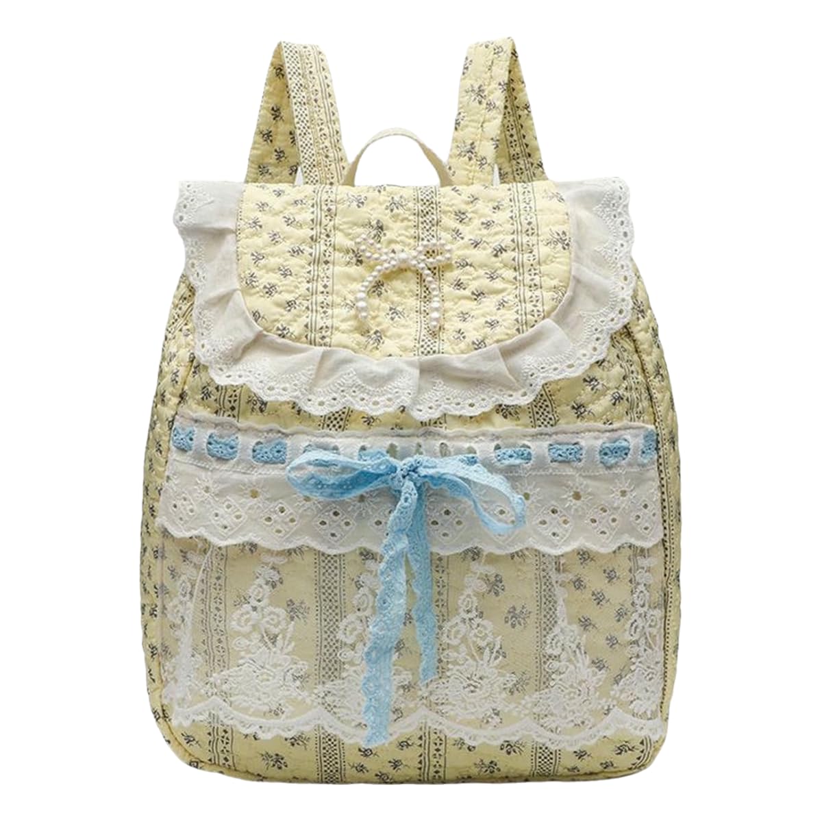 MYLLJBD Backpack Women Mini Backpacks Bowknot Ladies Small Rucksack Teenagers-yellow