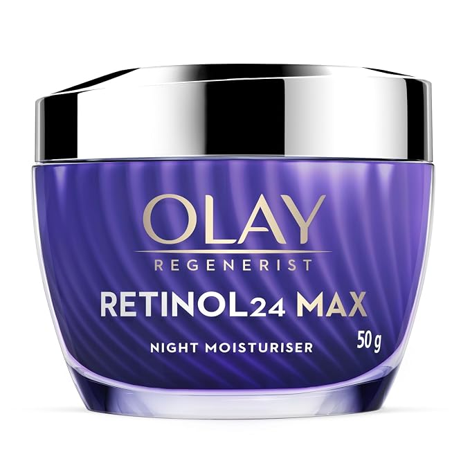 Olay Retinol24 Max Night Cream l Visibly Reduces Fine Lines in 7 Nights | Max Repair, Max Hydration l No Redness or Irritation | Fragrance Free l Normal, Oily, Dry and Combination Skin l 50g