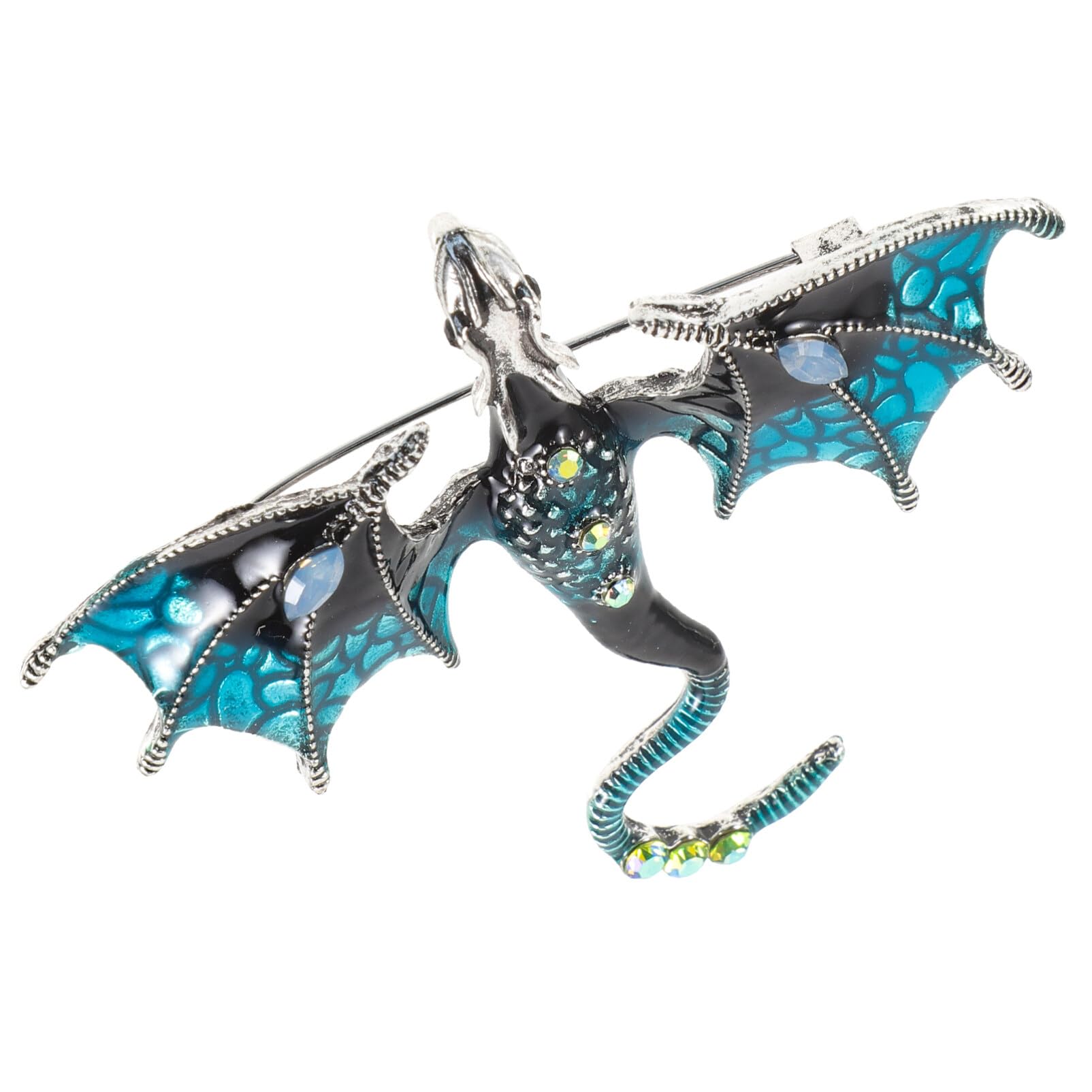 Jewelry Emaille Vintage Zodiac Dragon Brosche Pin Frauen Männer Tierstifte Clip Revers für Schals Pullover Jacken Kleidung Kleidung 7x6cm Jewelry
