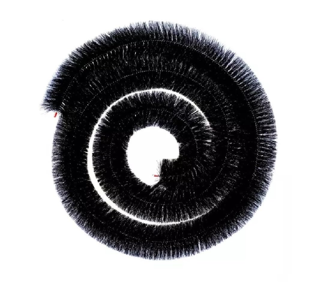 Gutter Brush Leaf Guard Protection Lead Leaf Filter Guttering Drain Debris Cleaner Leaves Cleaner Roof Gutter Unblocker Black 100mm X 4 Meters Each Roll Gutter Guard (1)