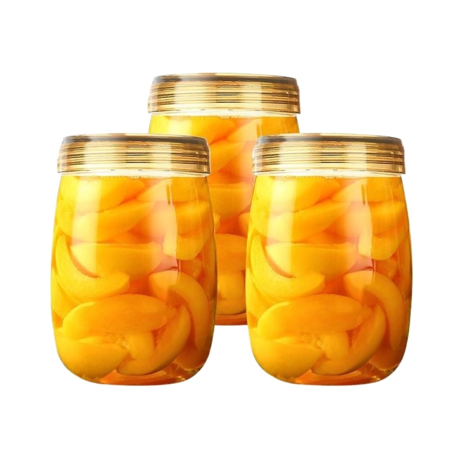 Botes Cocina Almacenaje 3 Tarros De Cristal Con Tapa For Almacenar Diversos Artículos Tarros De Cristal Con Tapa(Transparent-A)