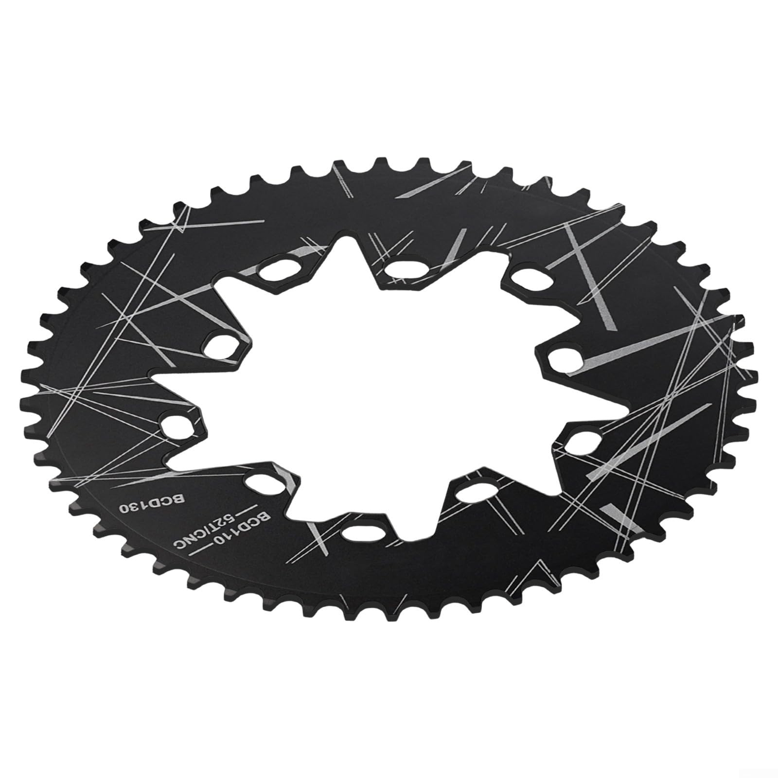 para plato Ovalado MTB Carretera 58T Negro para plato Ovalado