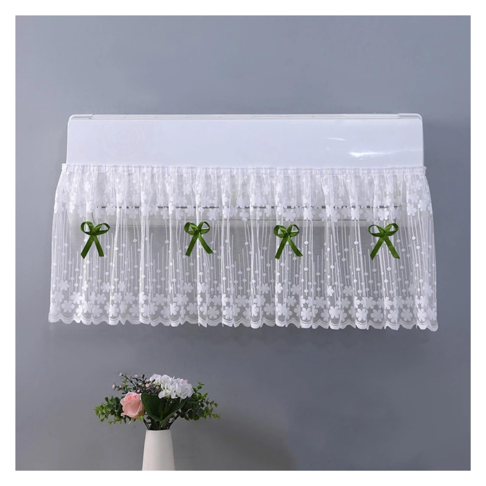 ERHTGUO 3pcs Anti-direct Blowing Air Conditioner Cover Windproof Cloth Lace Dust-proof Wall Decor Washable(6)