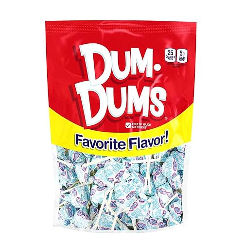 Dum Dums Lollipops Blu Sabor Frambuesa 1-50 Ct Bolsa disponible en Yaxa El Salvador
