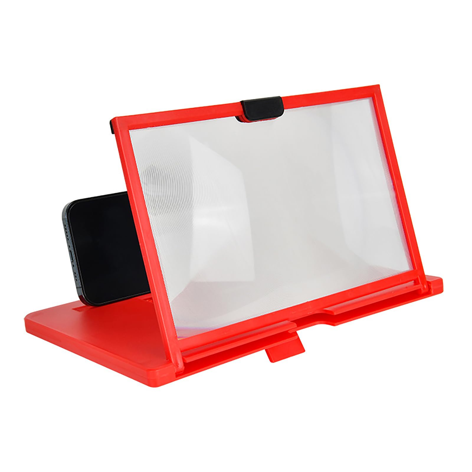 10in / 12in Phone Screen Amplifier Stand 3D Magnifier Projector Screen Enlarger Magnifier Glass for Movie Video Game Work Accessory