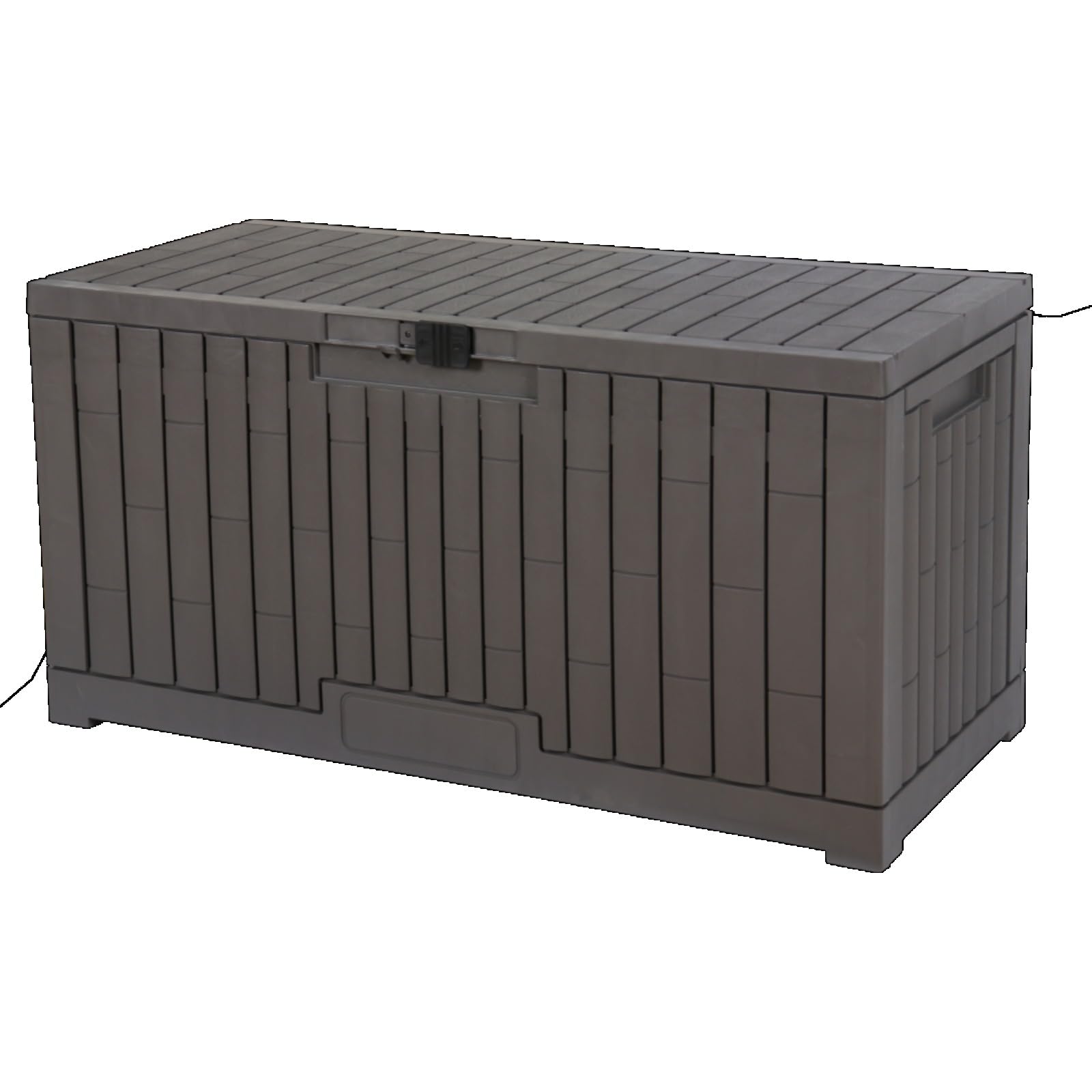 【グレー 380L 58*123*63cm】戸外収納庫 レンガ調 収納ボックス Amazon | 屋外収納庫 防水ストッカー レンガ調収納ボックス (グレー/58