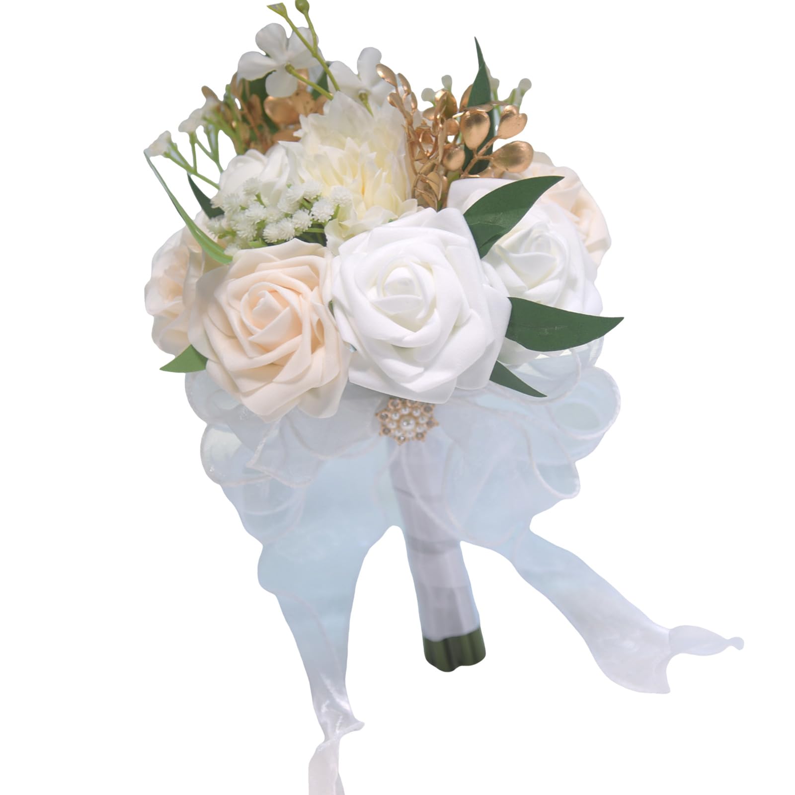 HDOYTXXM Wedding Bouquets Bridal Holding Flowers Bridesmaids Wedding Flowers for Ceremony Home Anniversary Decoration Silk Home Decoration Bouquets