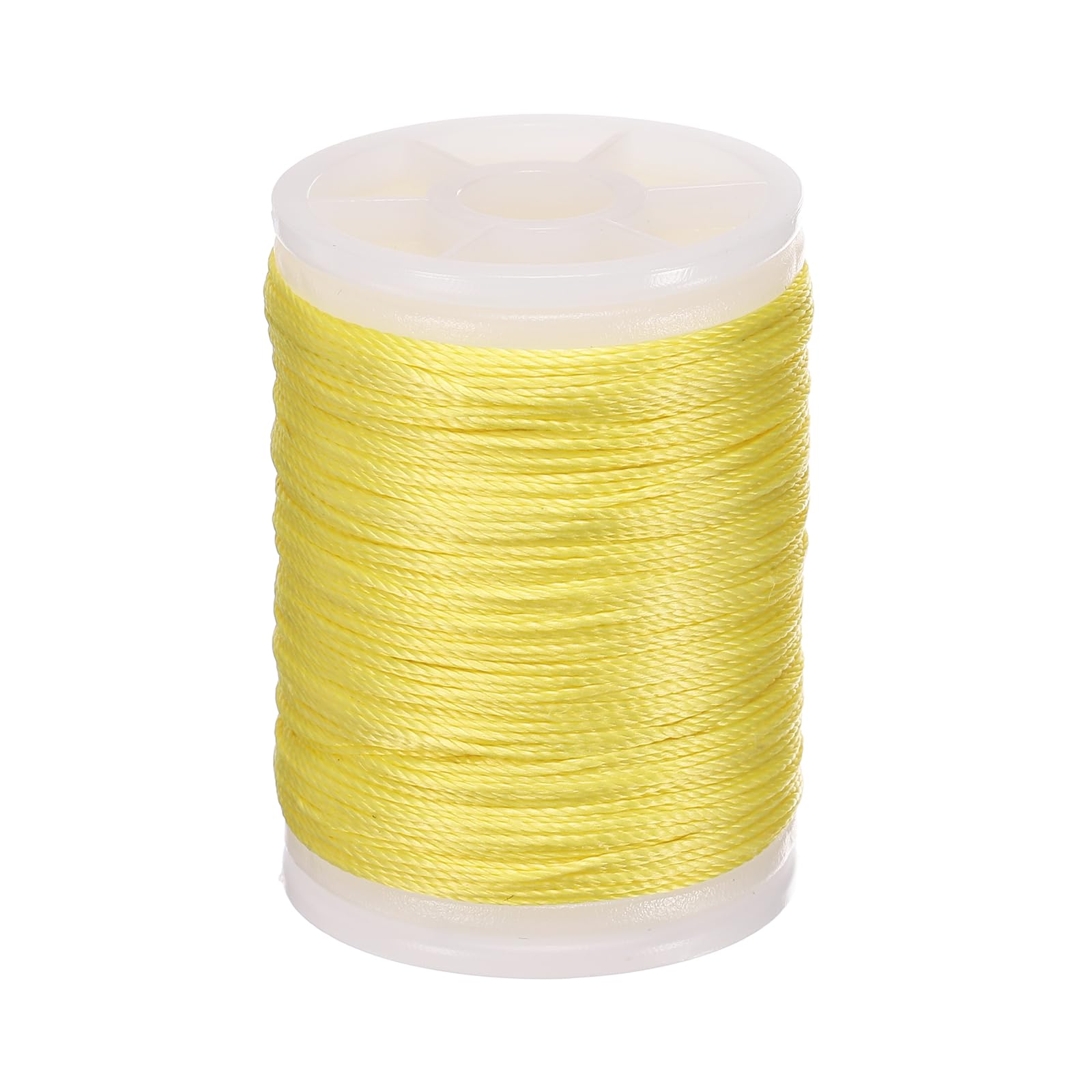 YELARXI Archery Bow String Serving Thread, 0.02" Dia Durable Bowstring Thread Accessories 131 Yard/120M & 400D PE & Yellow-Fitting For(Tying Peep Sight Nock/Compound/Recurve Bow)