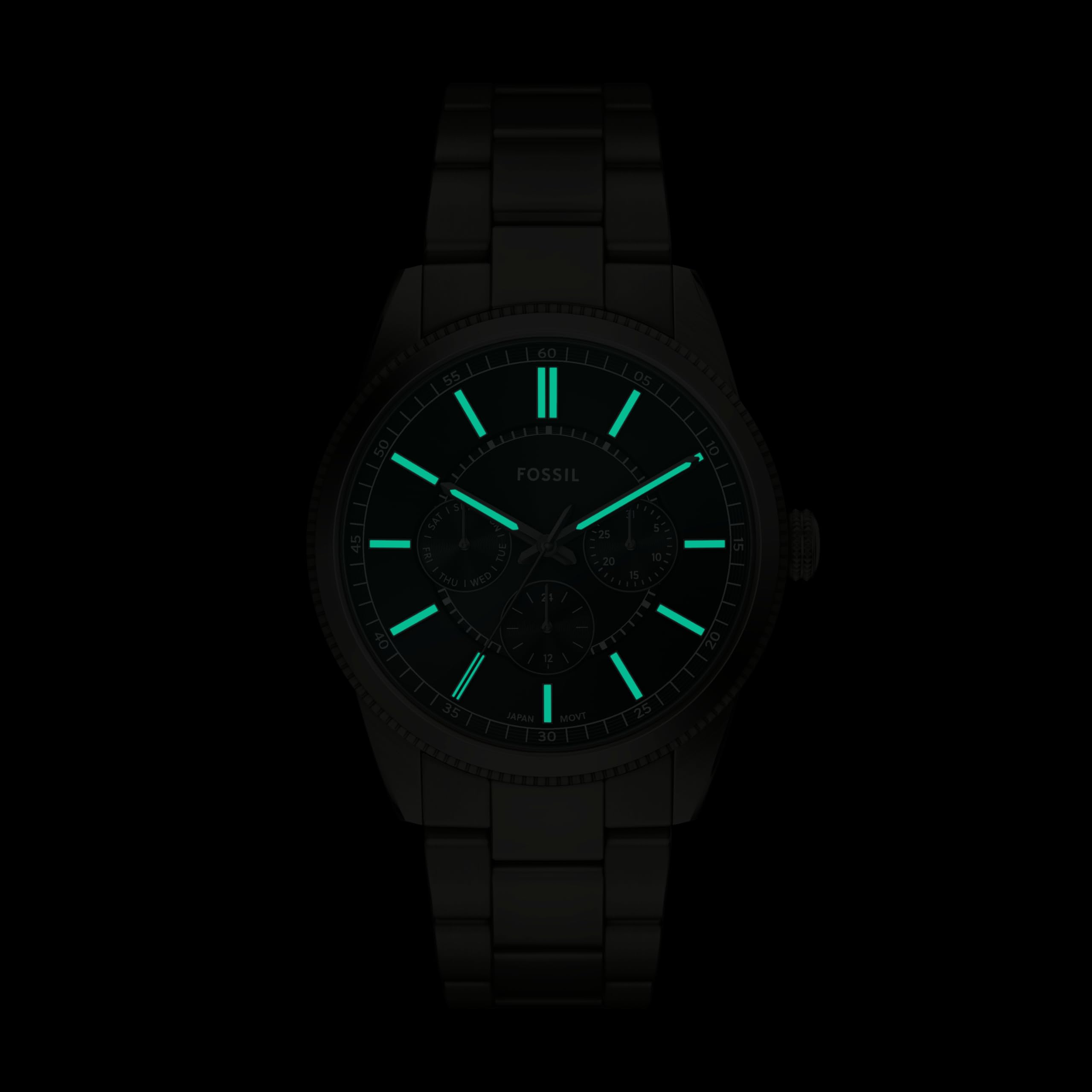Fossil Pearson FS6136 - Reloj multifunción de Acero Inoxidable para Hombre (Modelo: FS6136)