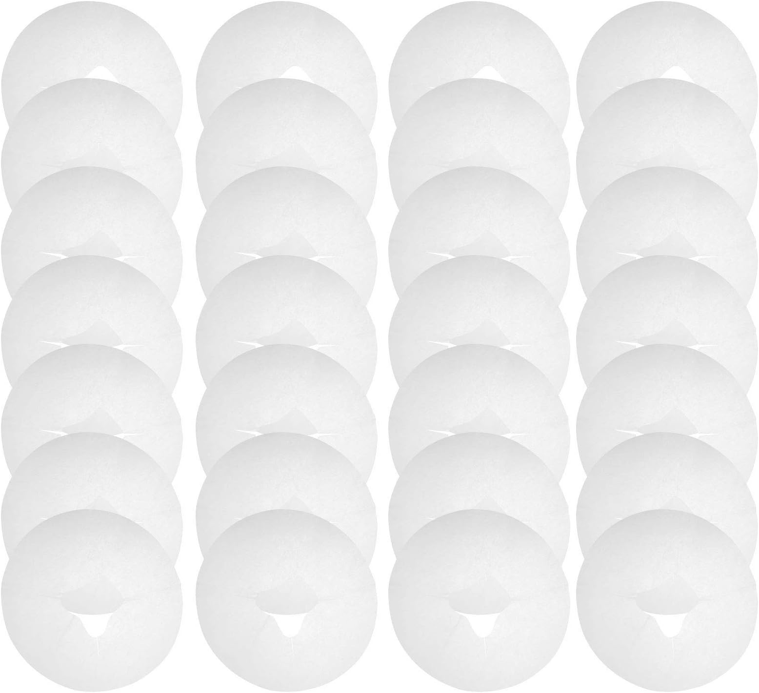 Ciieeo Disposable Massage Headrest Pad Soft Non-Woven Face Pillow Cover 11.2X11.2 Inch for Spa Salon Clinic Therapy Treatment