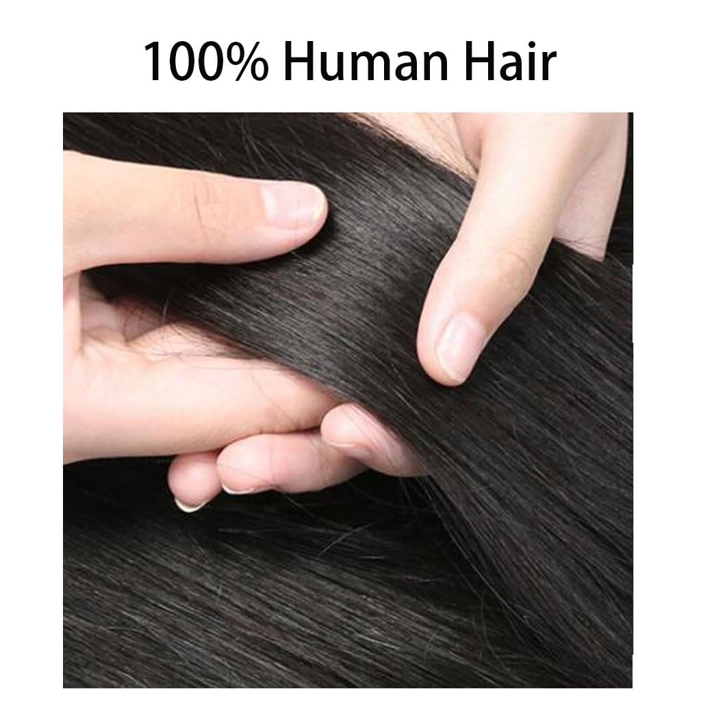 100 % Echthaar-Topper Natürliches Schwarzes Toupet for Frauen 10 X 12 Cm Seidenbasis-Top-Haarverlängerungen, 25/30 Cm Haarteile Ohne Pony Zum Abdecken Von Weißem/schütterem Haar ( Size : 10 inch )