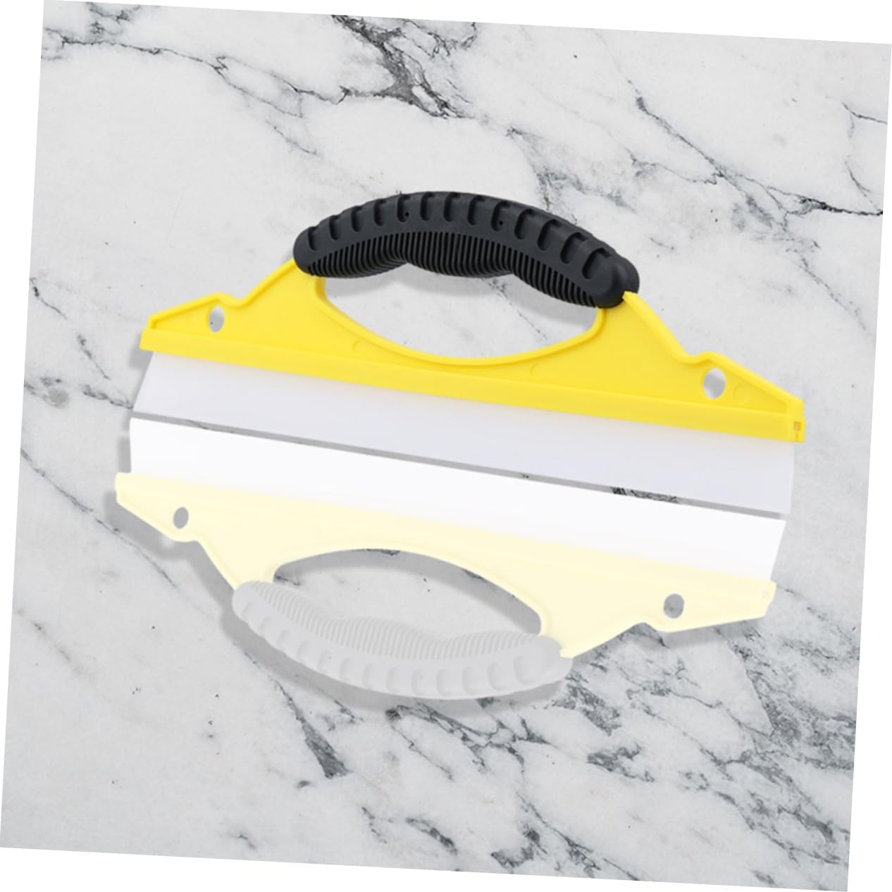 Mobestech 2pcs Ergonomic Window Squeegee for Glass Cleaning Soft Blade Shower Scraper for Car Water Wiper Tool for Household Use Yellow