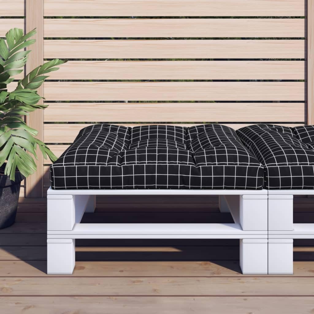 Cuscino per pallet, 80 x 80 x 12 cm, in tessuto, per interni ed esterni, per giardino, terrazza, balcone, divano, poltrona, impermeabile, ergonomico