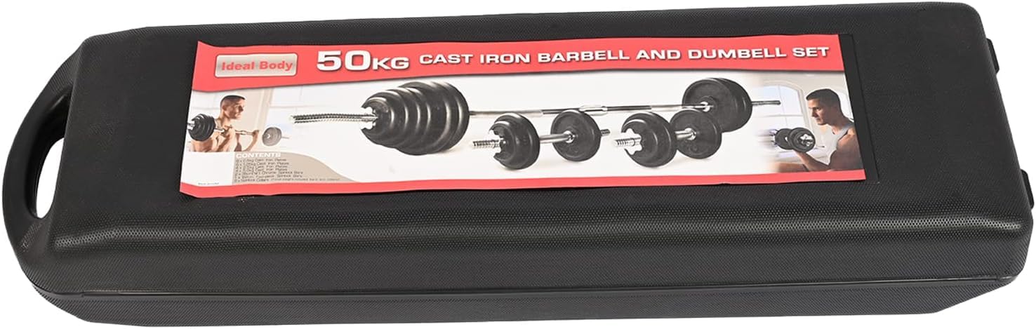 【値下げ！】Cast Iron Dumbbell set 50kgセット CHAMP KIT Dumbbell Set For Weight Lifting Home workout and