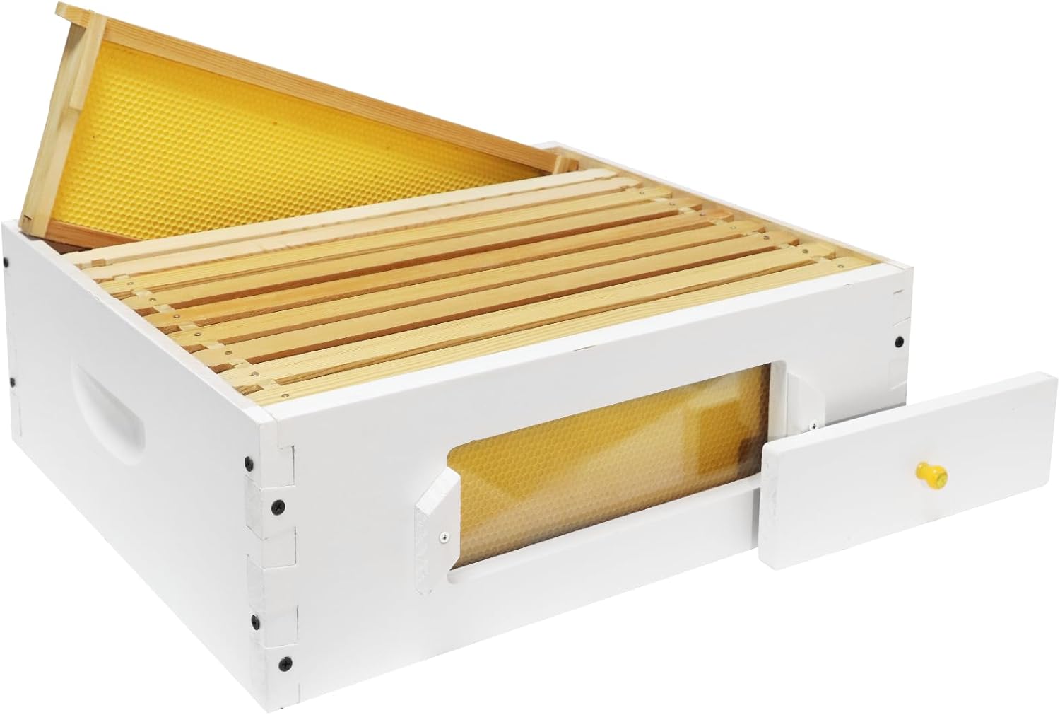 10 Frame Beehive Middle Box Super Bee Box Painted for Sale Bee Hives with Windows