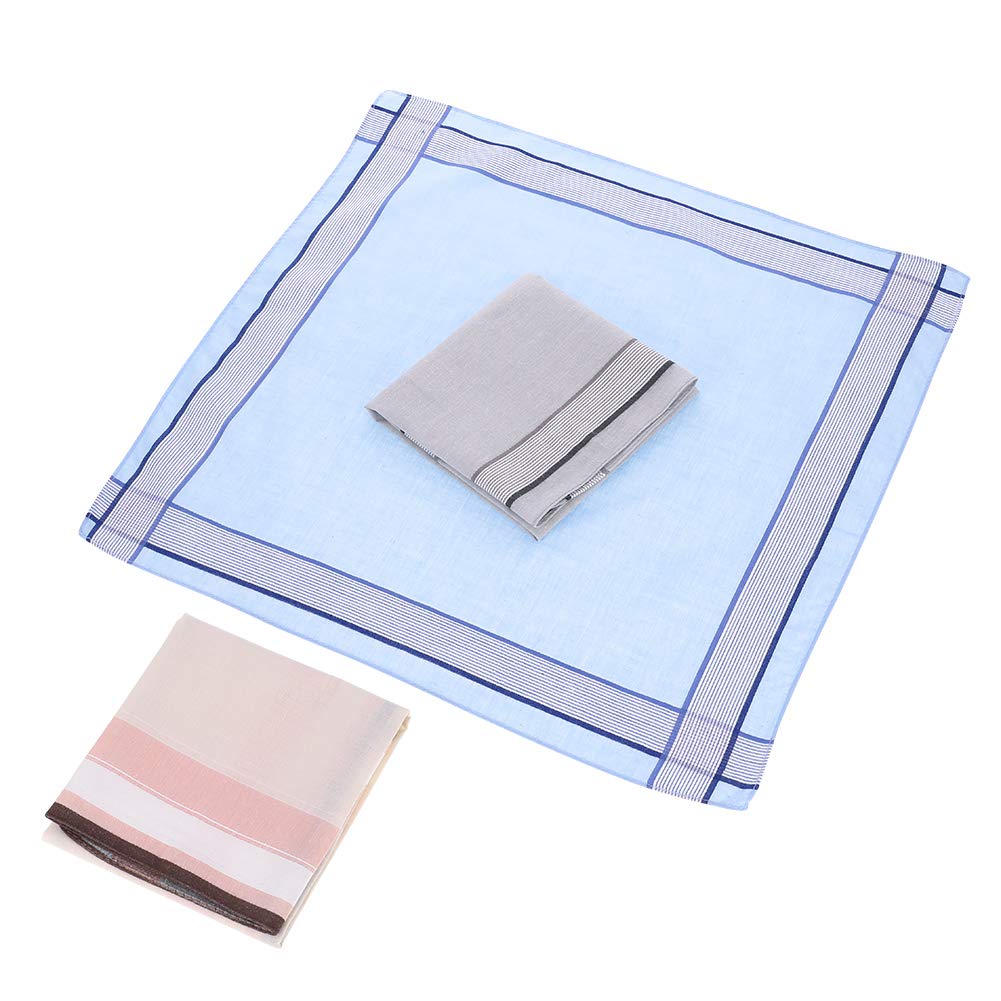 Lot De 12 Mouchoirs De Poche En Coton Pour Homme - Cadeau Classique - Neuf Avec étiquettes - Fabriqué En France