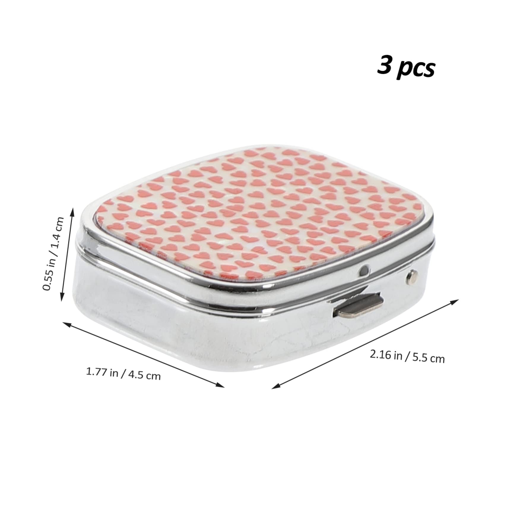 Healeved 9stücke Tragbarer Organizer Für Tabletten Fächer Medikamentendose Für Reisen Kompakte Pillenbox Mit Verschiedenen Designs Streifen Für Unterwegs