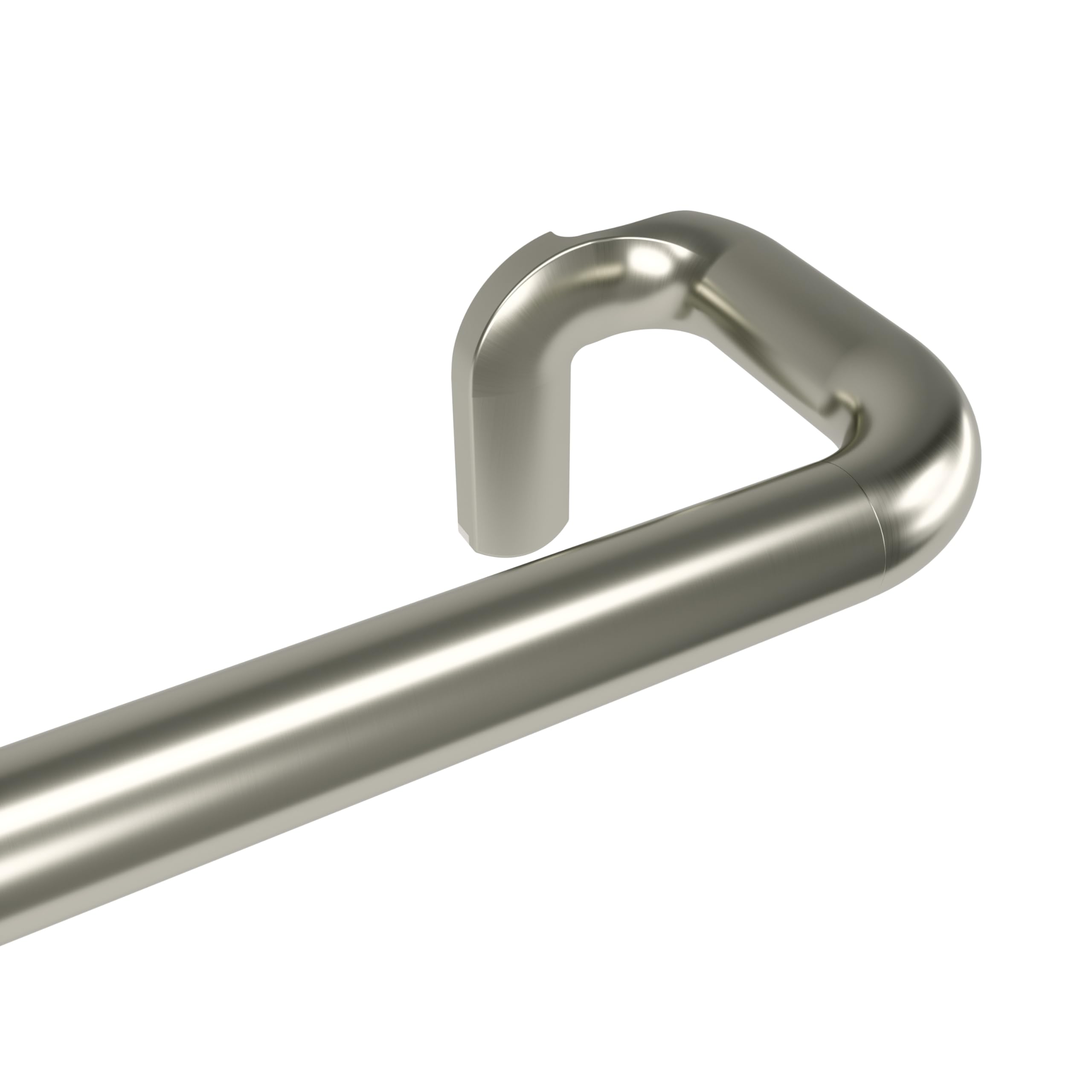 Umbra Twilight Double Tringle À Rideaux Extensible Avec Retour Latéral. 76-213cm. D 1.9cm. Idéale Pour Les Rideaux Occultants Ou Obscurcissants. Acier. Nickel Mat