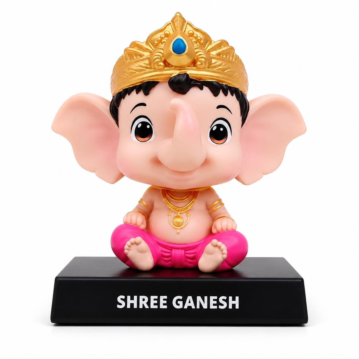 Daiyamondo Shree Ganesh Bobblehead Figurine - Image 1