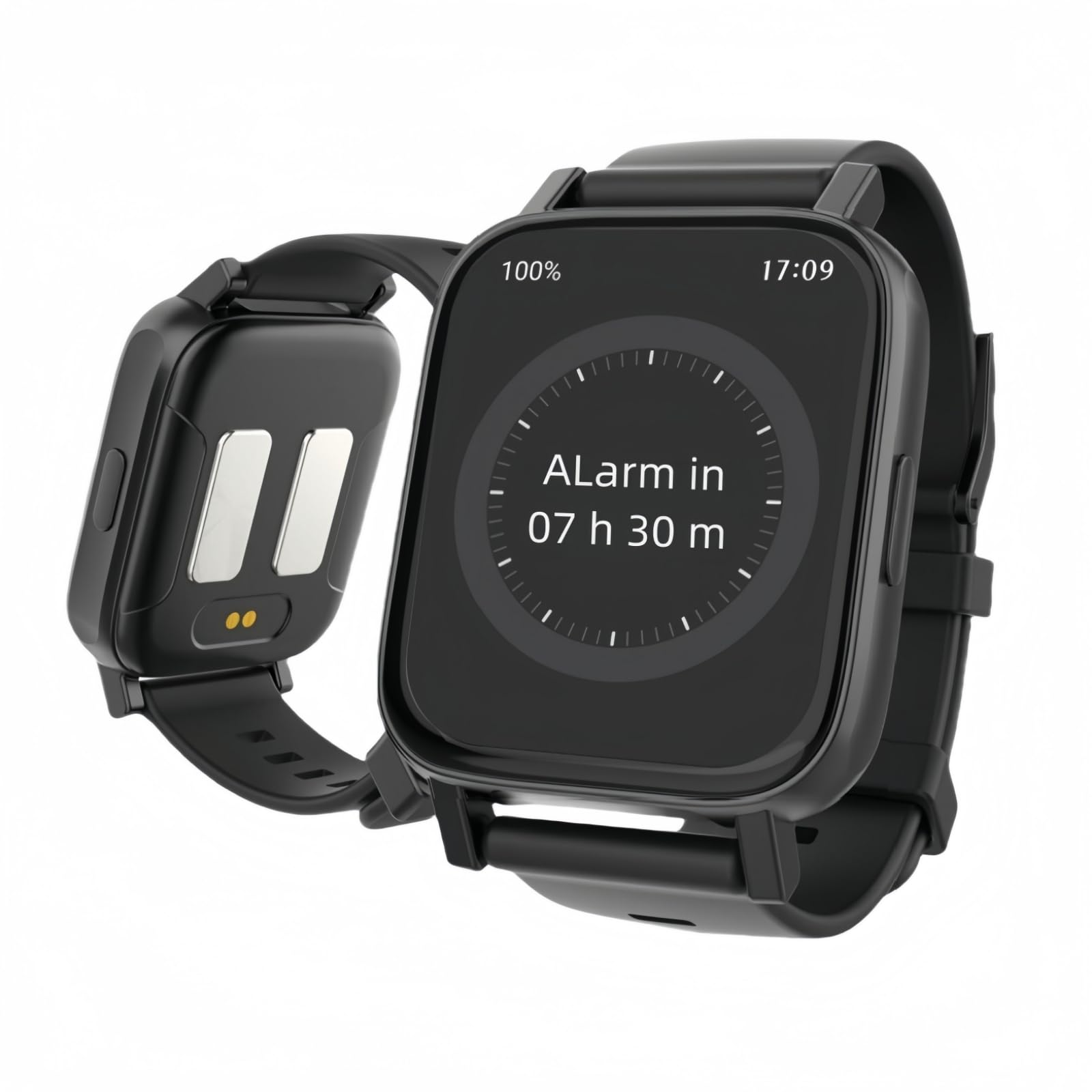 Elektroschock-Wecker-Armband für schwere Schläfer, keine App/Telefon erforderlich, geräuschloser Vibrations- und Impuls-Wake-Up-Trainer, 10 Alarme, Touchscreen, 20-Tage-Akku, IPX4