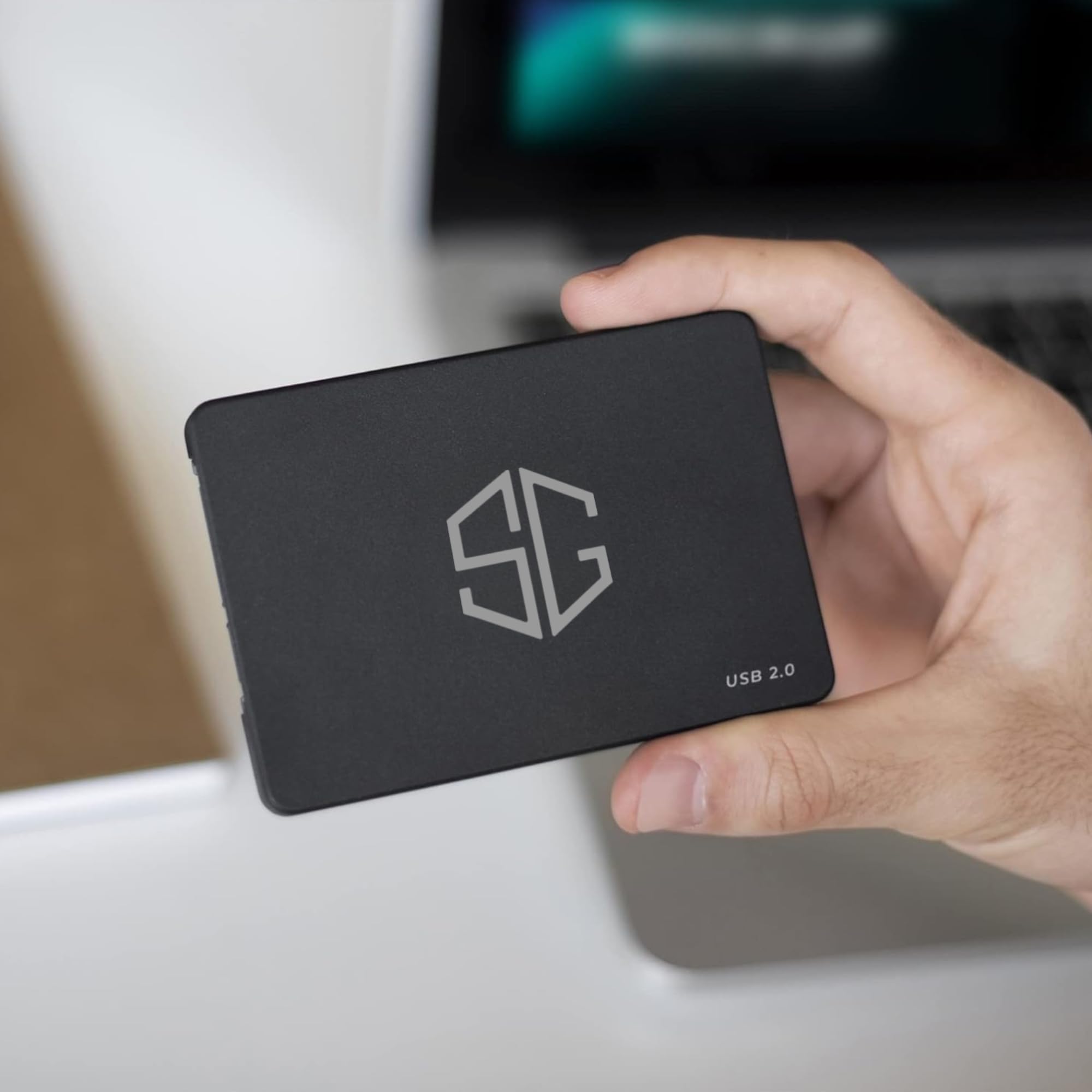 SG, Hard Disk Esterno Portatile con disco interno da 320 Gb da 2,5" USB 3.0 per Notebook, pc, Desktop, archiviazione dati, supporto esterno, completo di cavo usb e custodia