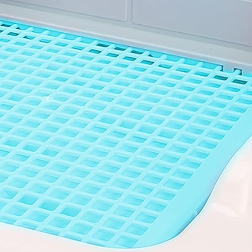 Miniatura 9 de Bandeja para orinal para cachorros, soporte de malla para perros pequeños y medianos, fácil de limpiar, pared para perros machos, ideal para