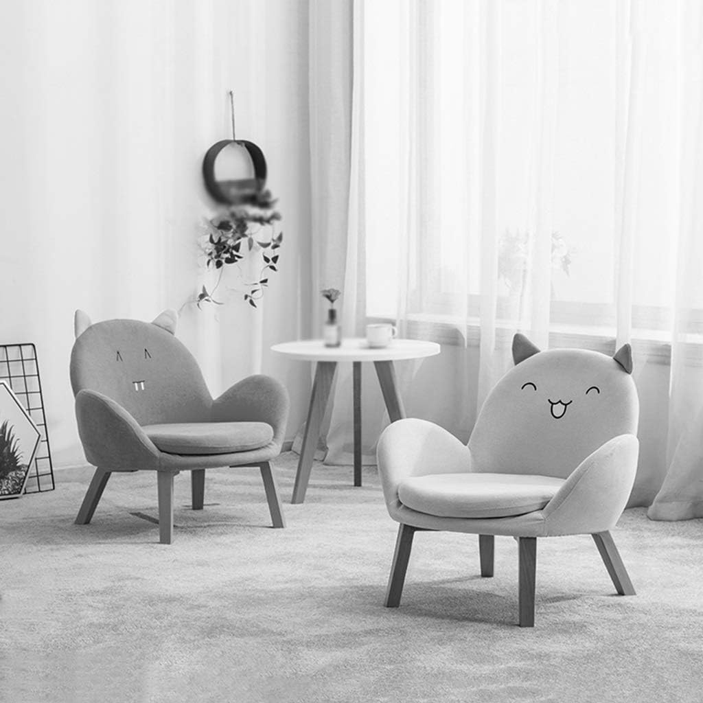 Couch Armchair Cartoons Cute Animal-Shaped Sofa Chair in Boy Bedroom Reading Corner Rest and Entertainment Chairs Birthday Present Load-Bearing 75kg (Color : Green A Size: 556260cm) (Yellow a 55*62