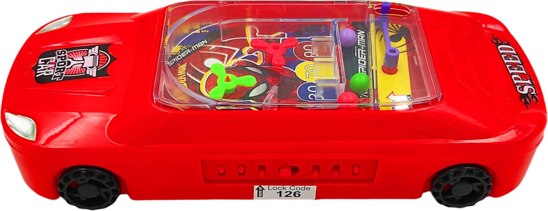 poksi® Red Racing Car Pencil Box for Boys|Pencil Boxes with Password and Game-A |Spiderman Theme|Birthday Gift|Return Gift for Kids-Red Art Plastic Pencil Box (Set of 1, Red) (B0CHFBR8WG) Amazon Price History, Amazon Price Tracker