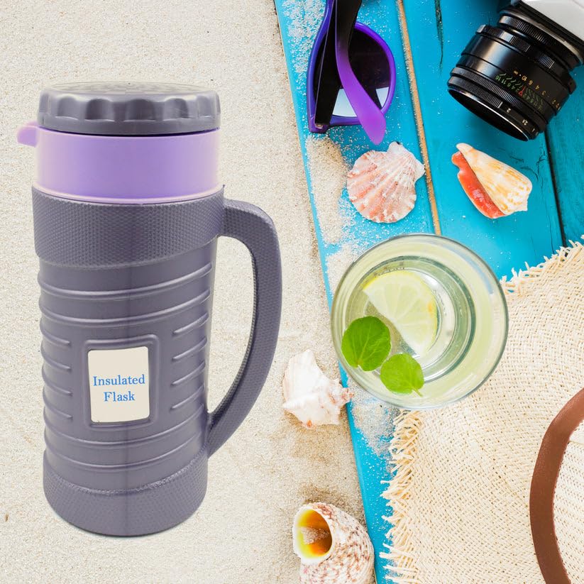 Image of Stainless Steel Thermos Flask (Multiple Sizes) | Insulated Travel Mug for Coffee, Tea & Hot /Cold Beverages | Leak-Resistant Thermal Bottle for Office, Travel & Outdoor Use (1 Piece)