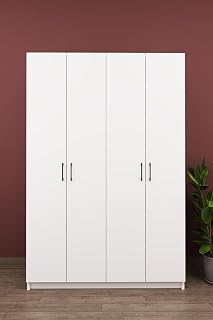 ASRA TREND Lüks 4 Kapaklı Portmanto%100 MDF Askılı