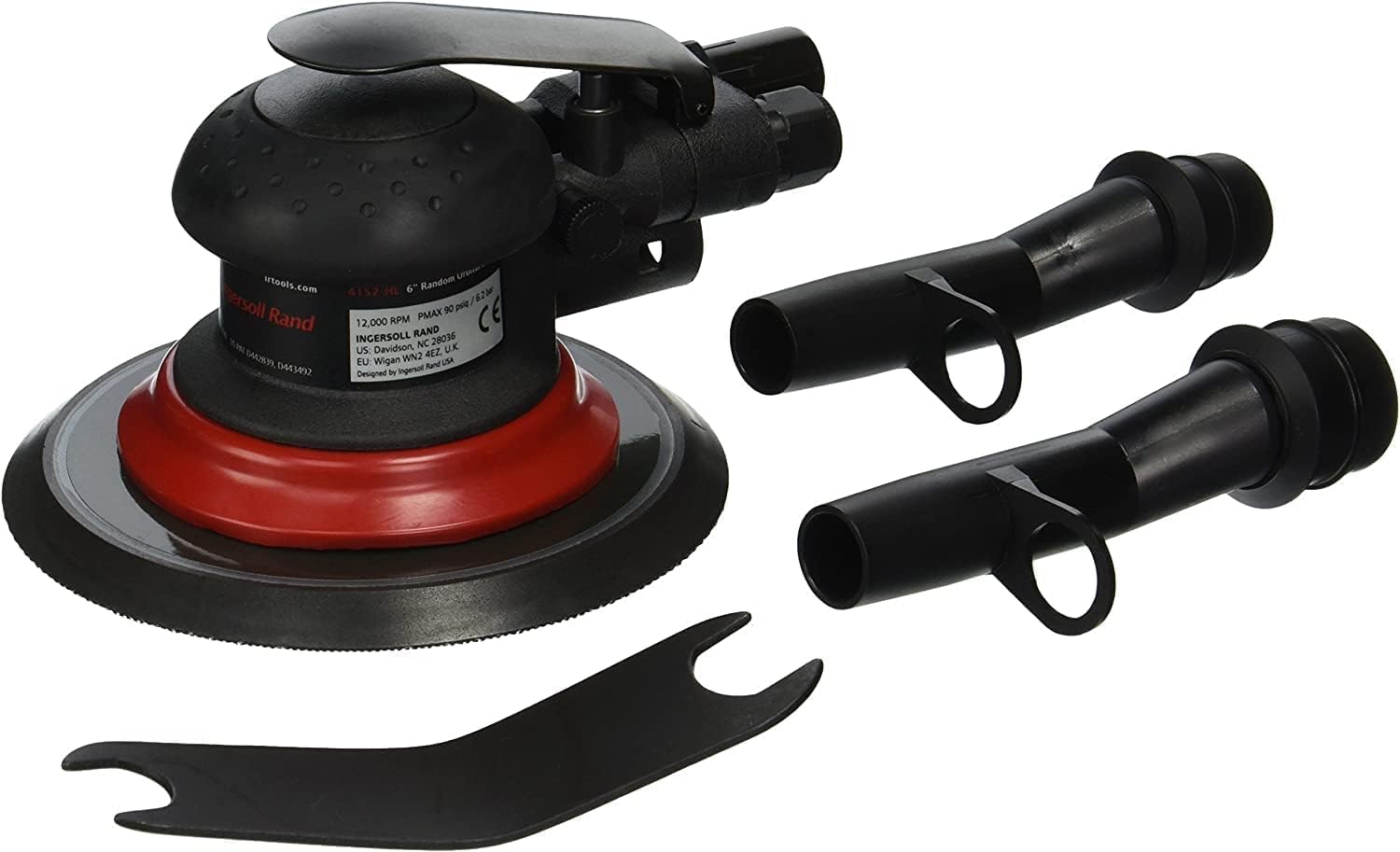 Ingersoll-Rand 150 Mm, Orbit 2.5 Mm Ingersoll Rand 4152-Hl Air Sander – 6" Ultra-Duty Vacuum-Ready Pneumatic Orbital Sander, 2.5Mm Orbit, 12,000 Rpm, Hook-And-Loop Pad, Lube-Free Motor. 0.86Kg