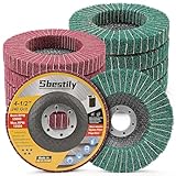 10Pcs 120 & 240 Grit Scour Flap Disc 115mm Coarse Polishing Grinding Wheel for Metal Stainless Steel Angle Grinder Scouring Pads Scuff Sanding Discs Paint Rust Remover