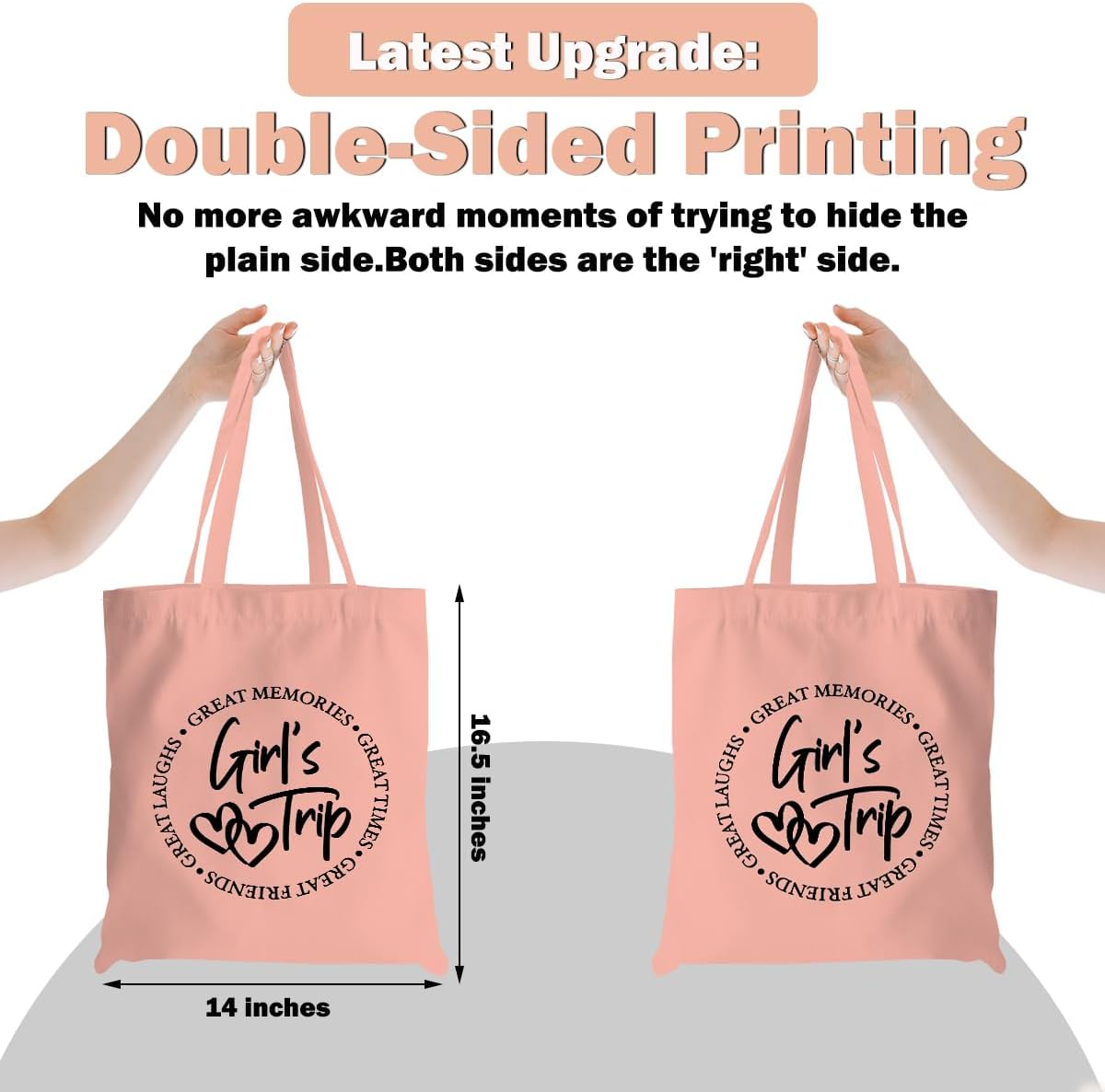 Travel Gifts, Weekend Vacation Trip Tote Bag, Weekender Bags for Women Friends, Friendship Gifts - Image 4