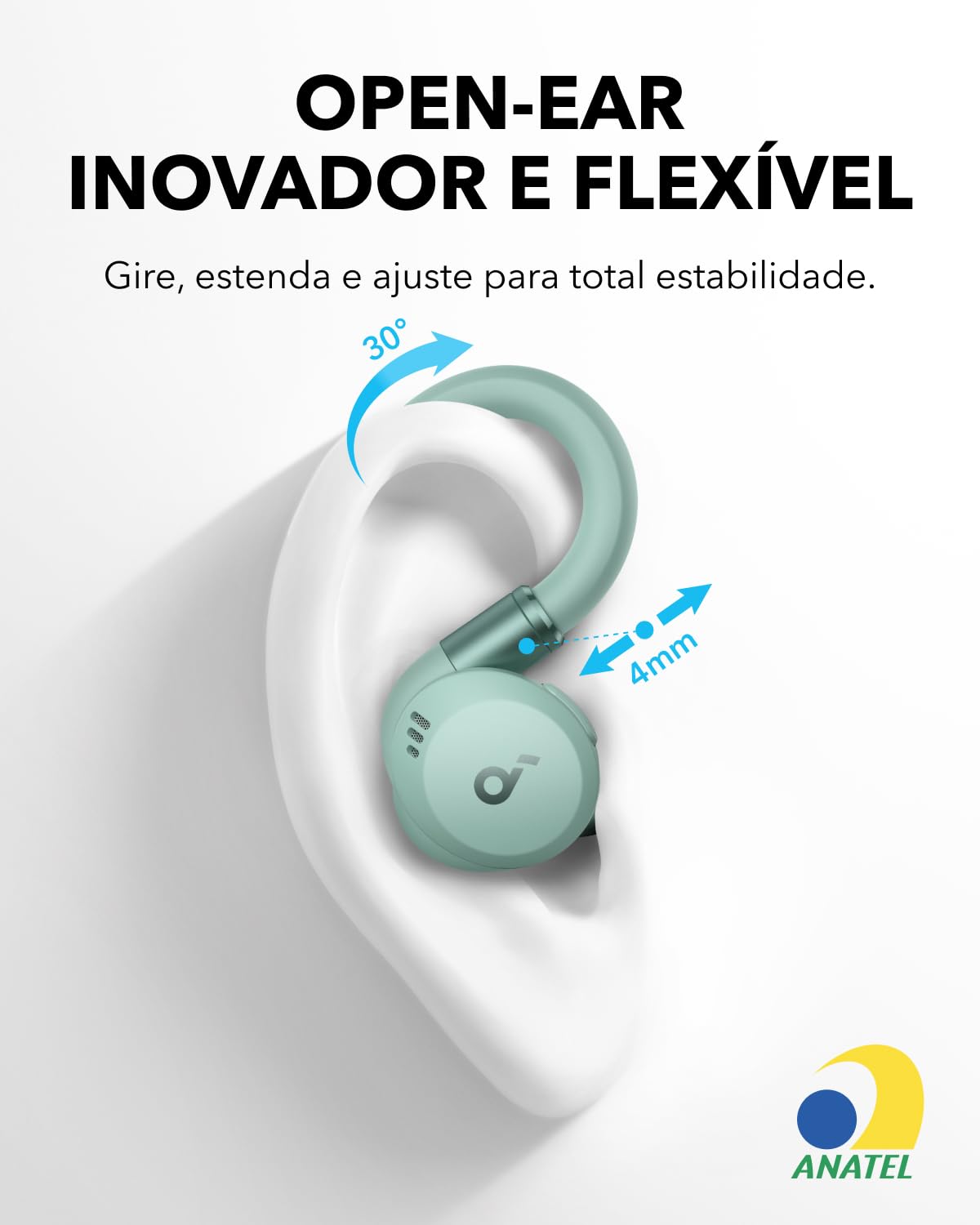 Anker Soundcore Sport X20 ホワイト　white soundcore Sport X20 da Anker, Fone de Ouvido Bluetooth 5.3 Sem Fio