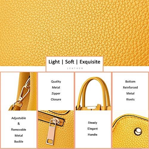 Bolso de cuero para mujer CHICAROUSAL cruzado y tote miniatura 7