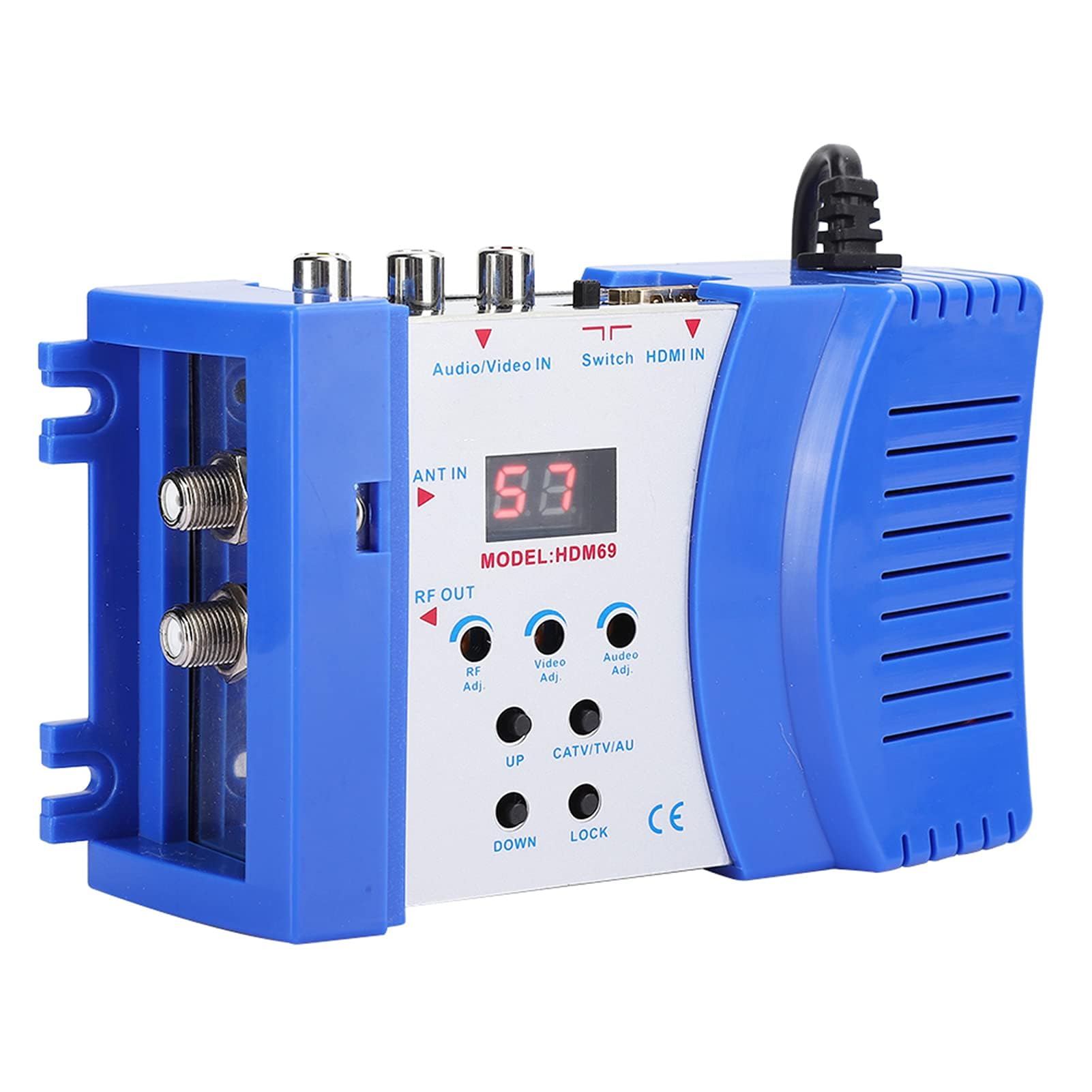Modulatore HDMI Digitale 1080P Convertitore da AV a RF 100-240V Dual Band VHF/UHF