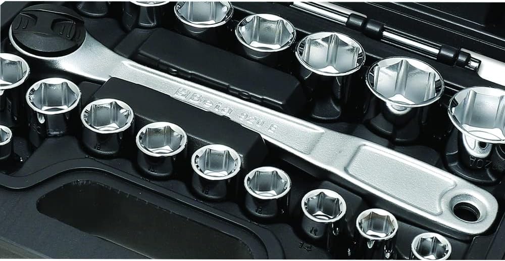 Beta 923E/C25 25-Piece 1/2" Drive Socket and Accessories Set, Metric 8mm-32mm