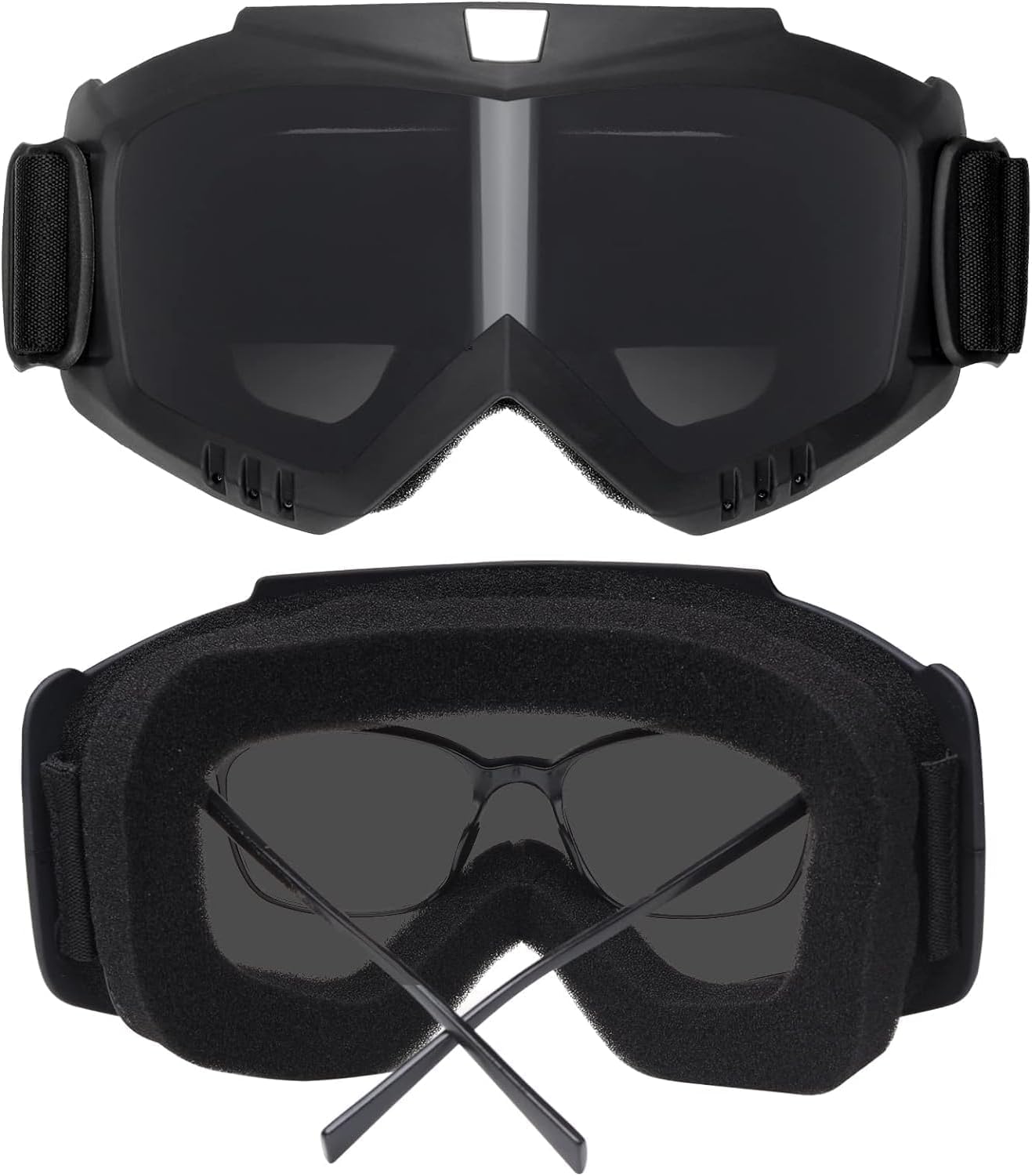 Taktischer Paintball Airsoft Helm mit verstellbarem Kinnriemen Helm Reiten Goggles Brille mit Abnehmbarer Gesichtsmaske
