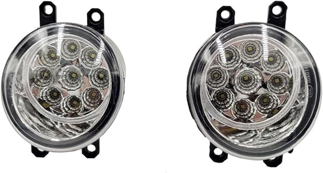 Car LED Fog Lights Fog Lamp Compatible With Toyota Corolla Axio Fielder 2015-2017 Harness Wiring Cover GrilleOnly 9LED fog