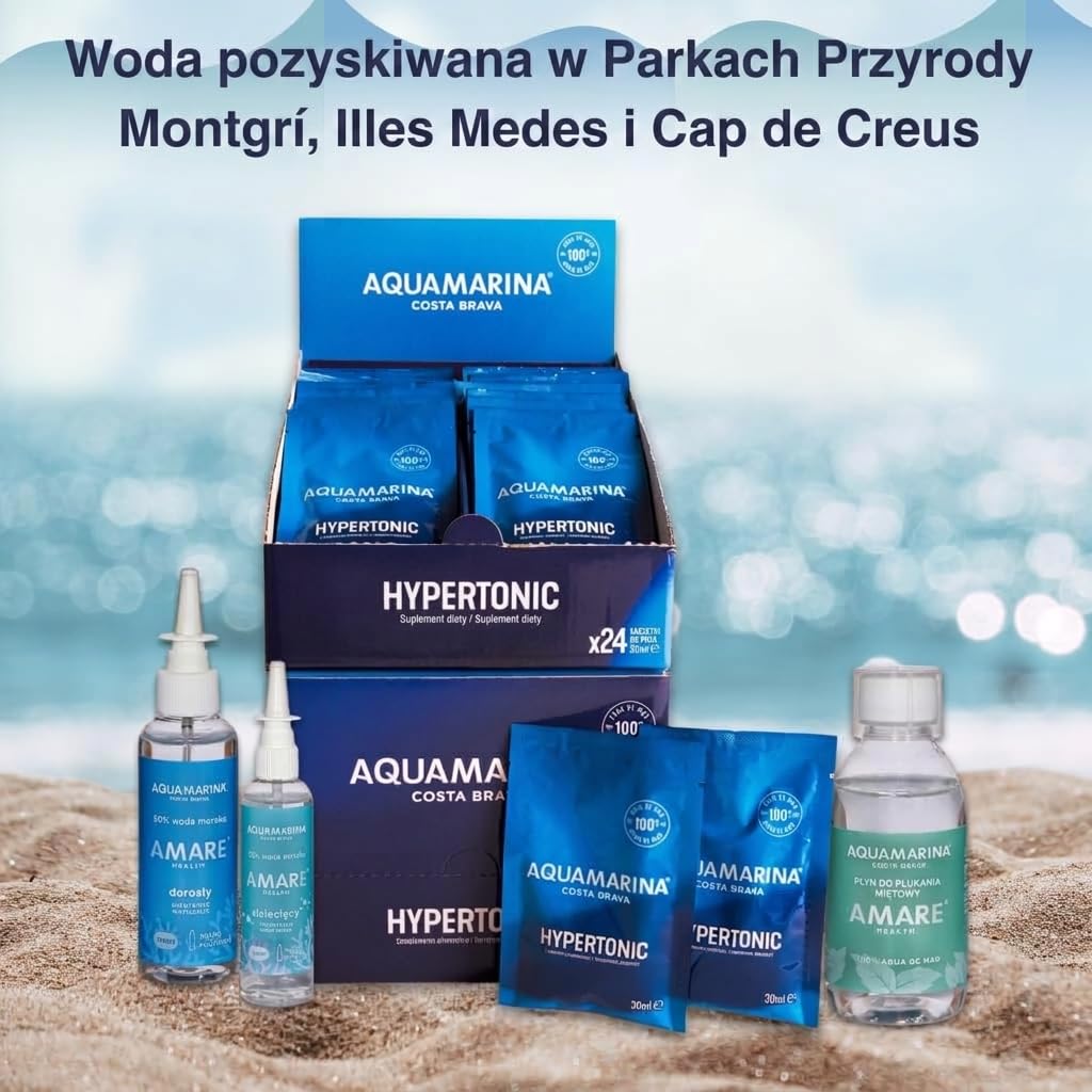 Zestaw Rodzinny Zdrowie Nosowe i Ustne | Spray 120ml+150ml+Płukanka 250ml+Woda Morska 24x30ml