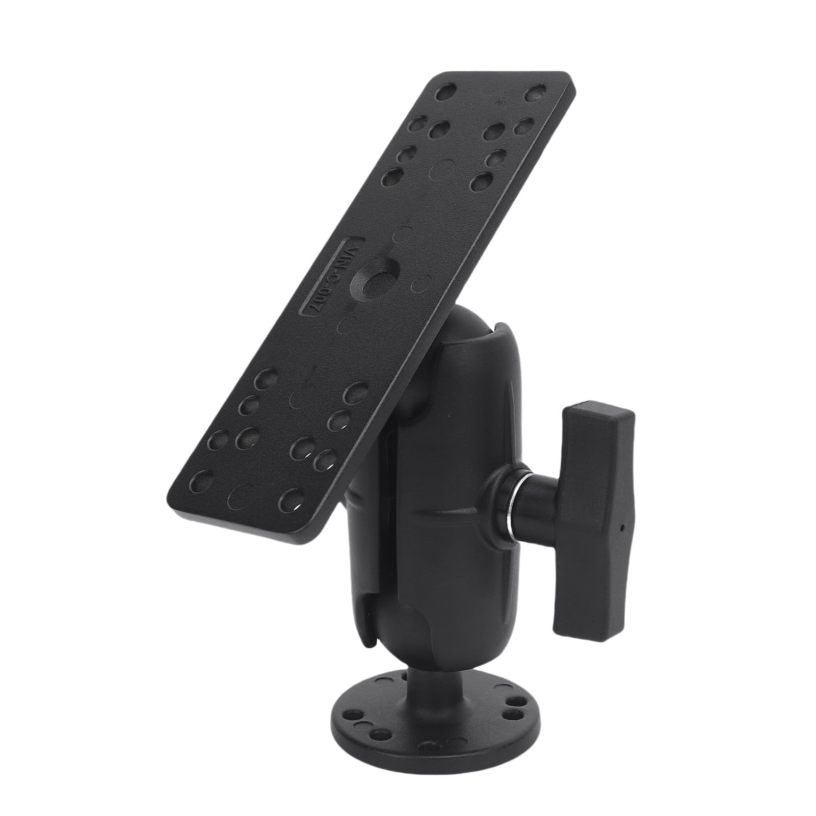 Fish Finder Mount, Boat Electronic Mount Aluminum Alloy Stable Support for T Screw/Fastener Replacement for Kit (9.5cm / 3.7in Nylon Rod)