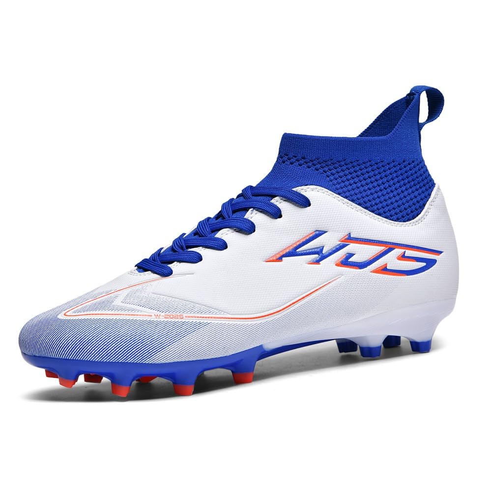 Scarpe da Calcio Uomo AG Scarpe da Calcio Professionali per Giovani Scarpe da Calcio per Allenamento all'aperto Scarpe da Calcio Alte Picchi da Partita in Erba Artificiale
