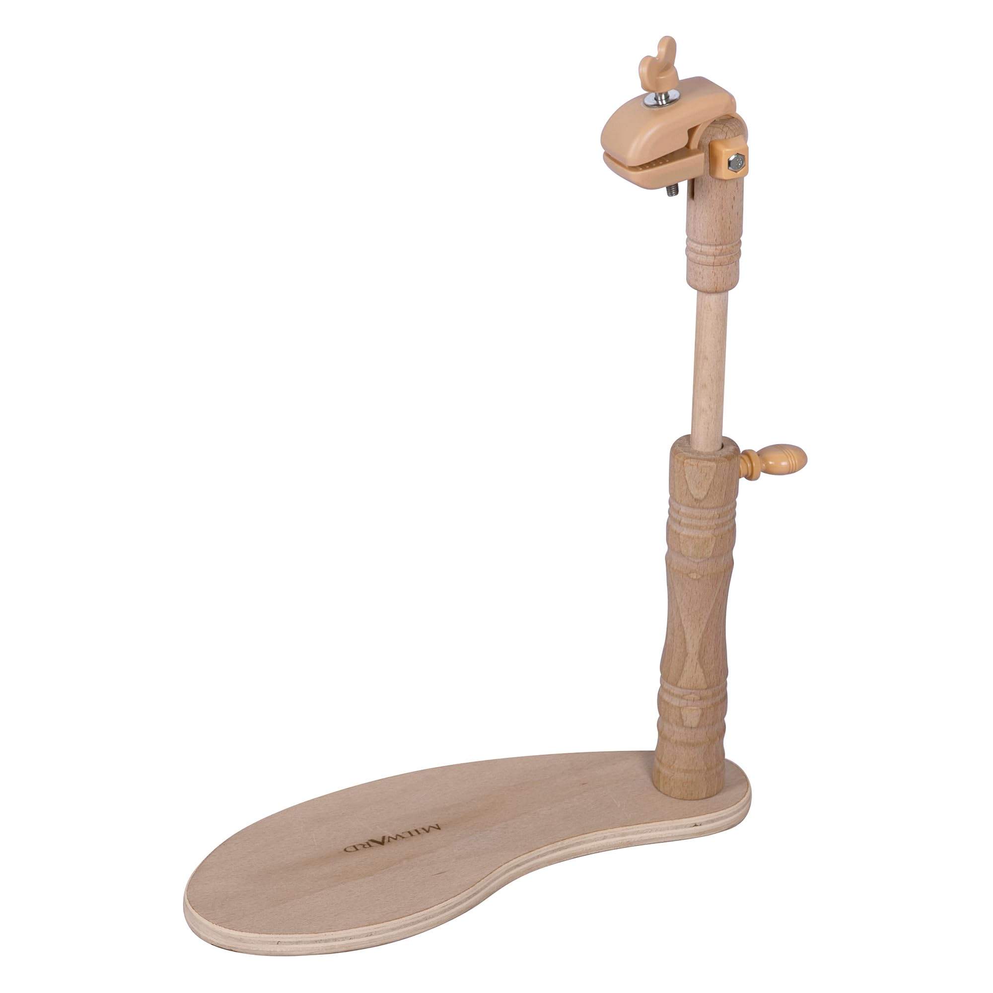 Hands Free Adjustable Seat Frame, Lap Stand, Rotated Cross Stitch Holder, Beech Wood, with Versatile Clamp Attachment